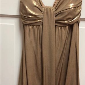 Gold formal dress